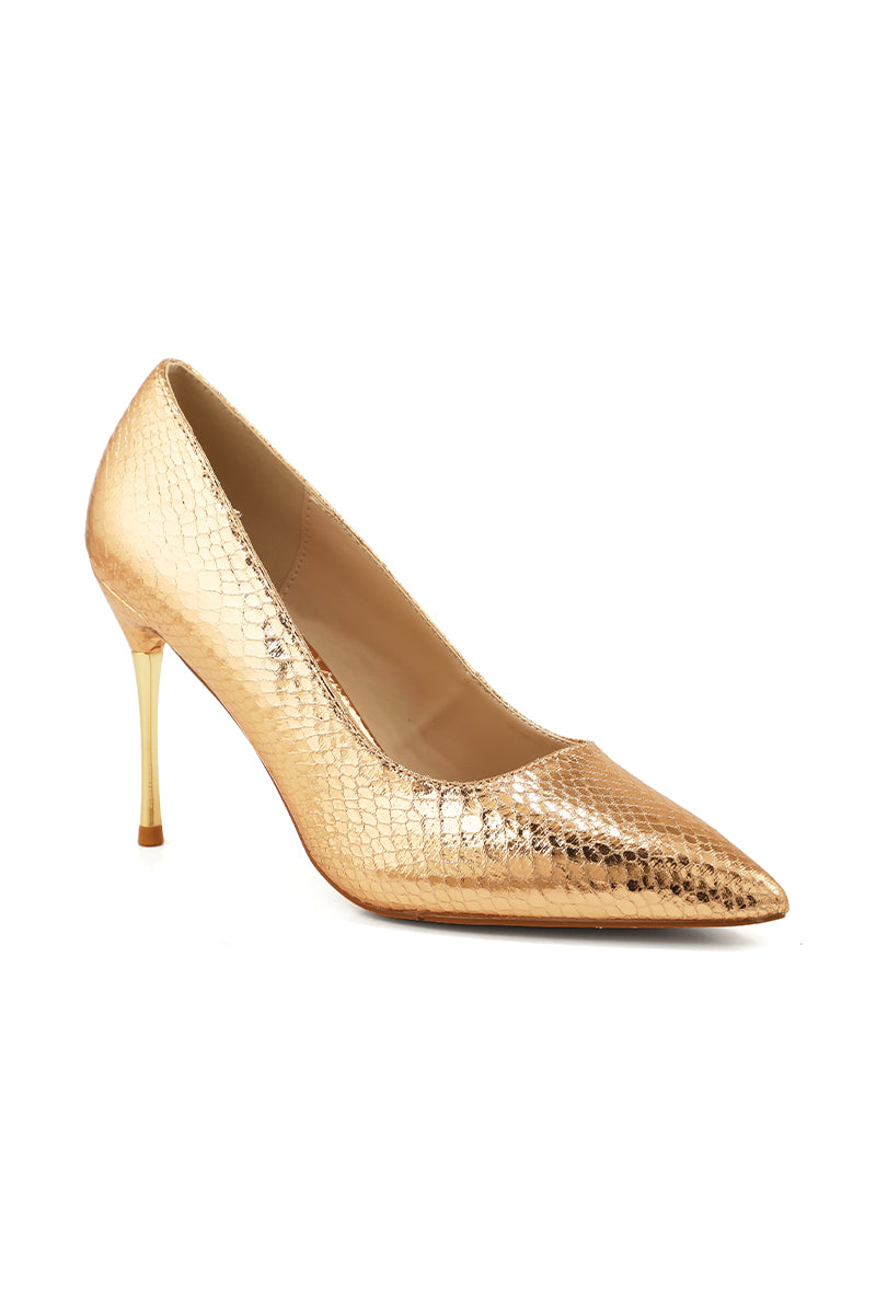 Formal Court Shoes I44433-Peach