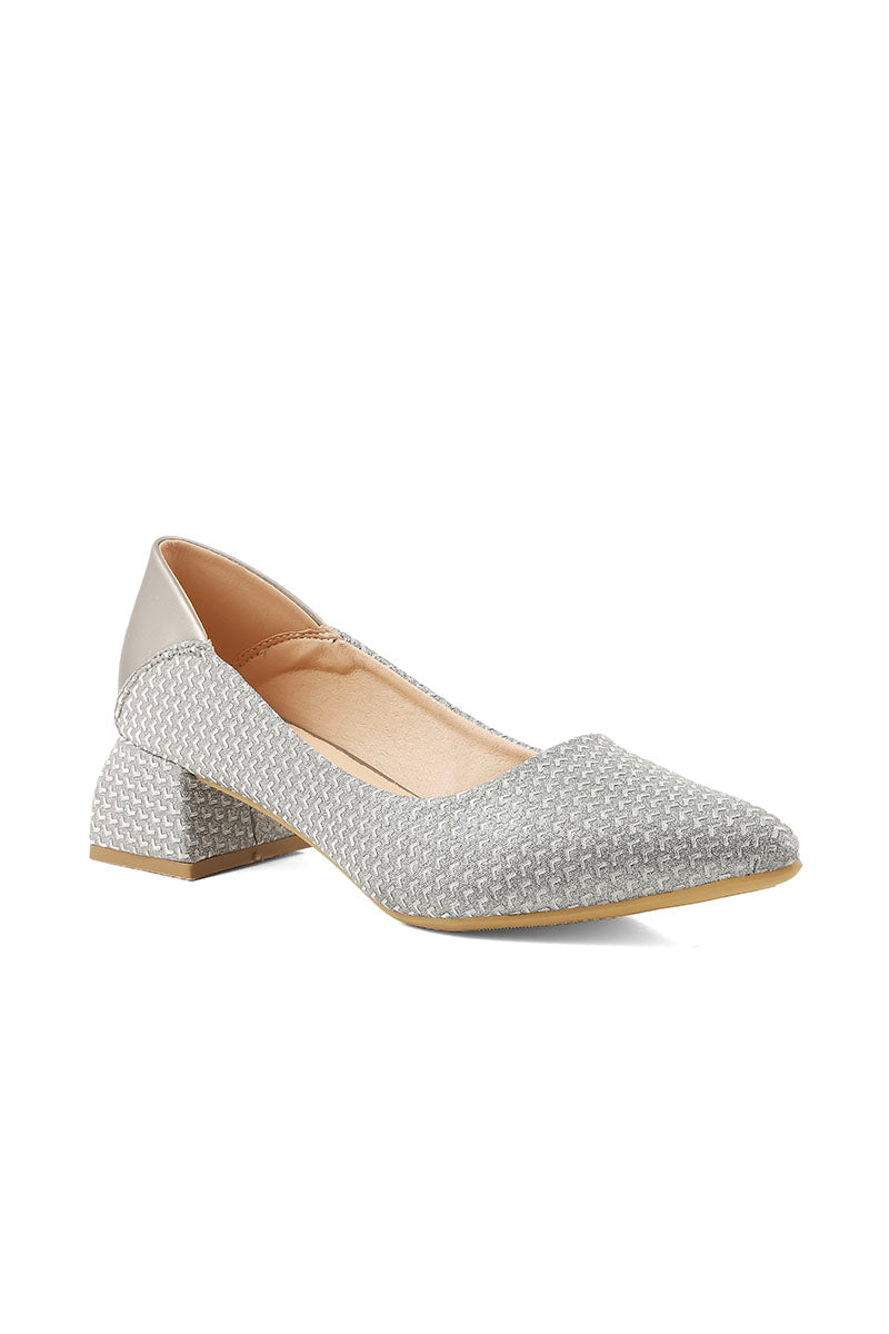 Party Wear Court Shoes I44434-Grey