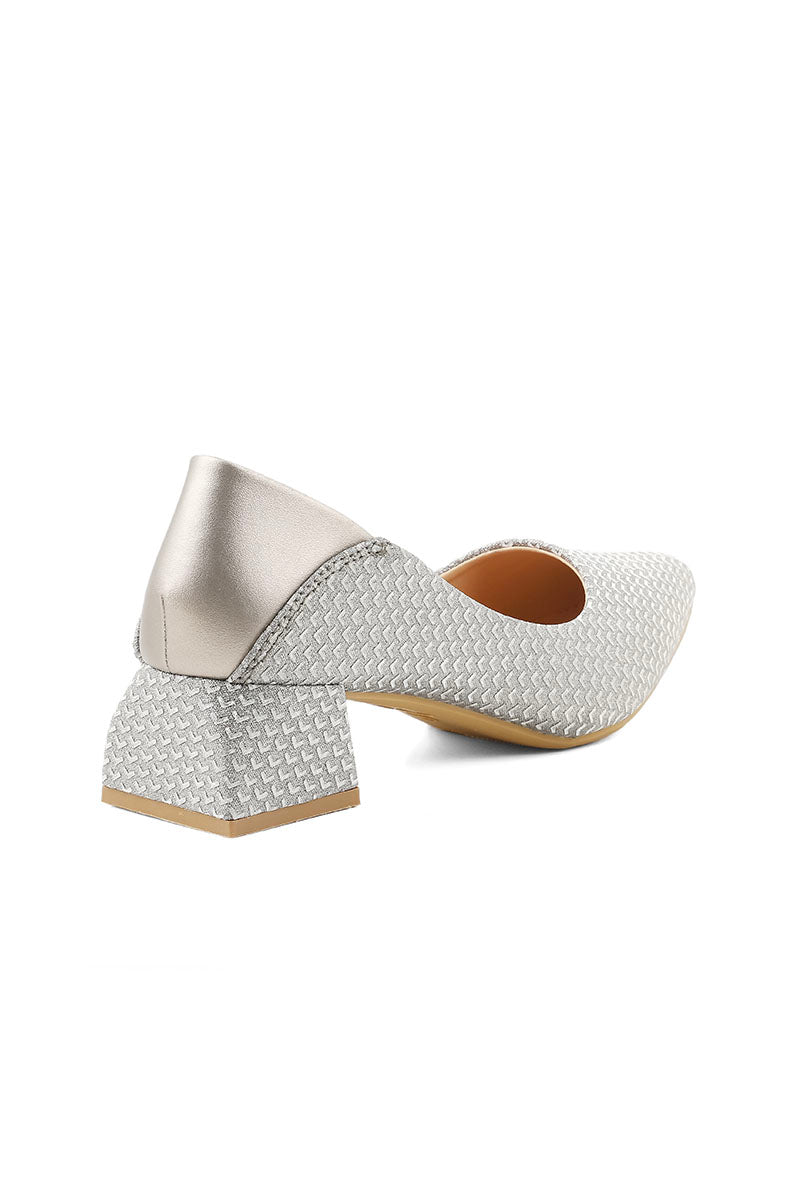 Party Wear Court Shoes I44434-Grey