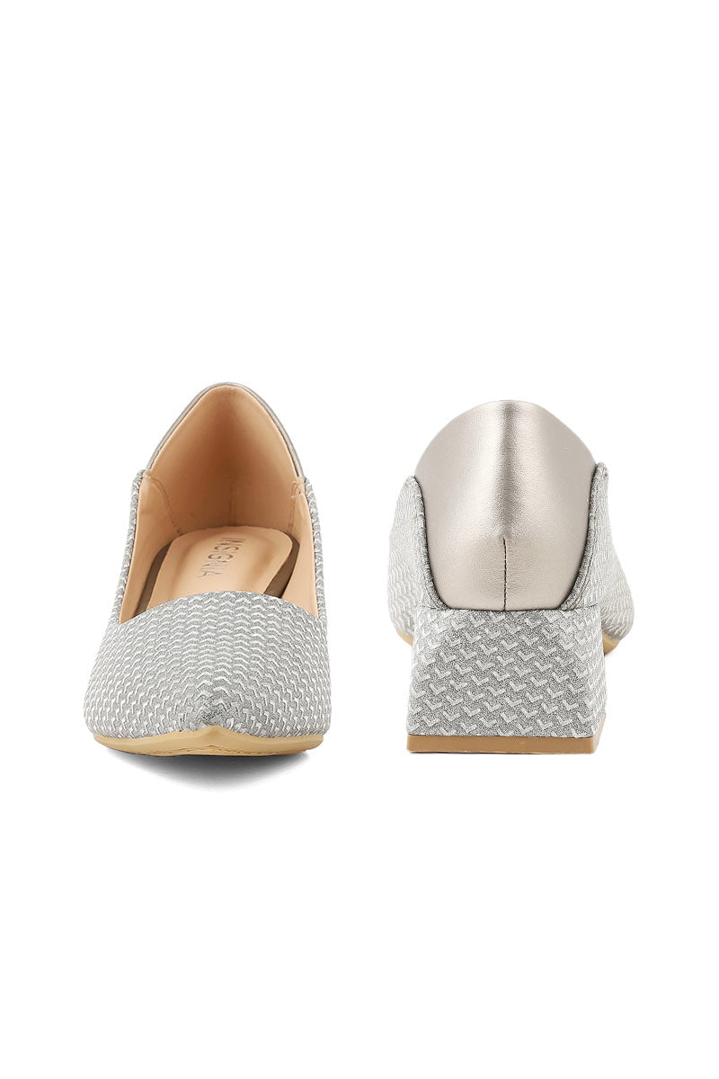 Party Wear Court Shoes I44434-Grey