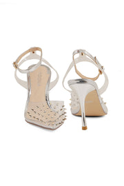 Party Wear Sling Back I47128-Silver