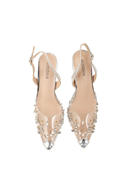 Party Wear Sling Back I47137-Silver