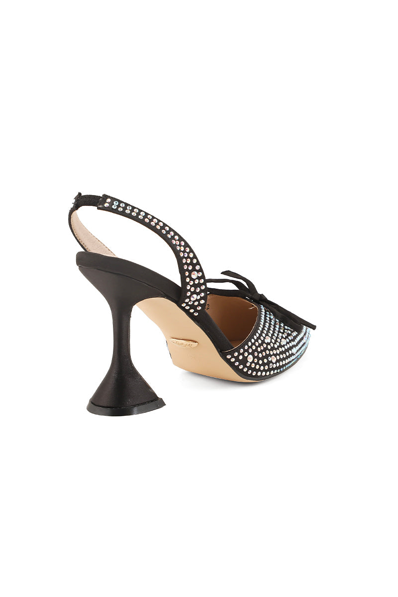 Party Wear Sling Back I47152-Black