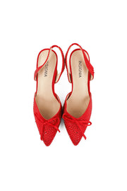 Party Wear Sling Back I47152-Red