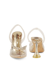 Party Wear Sling Back I47160-Golden