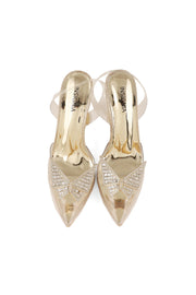 Party Wear Sling Back I47160-Golden
