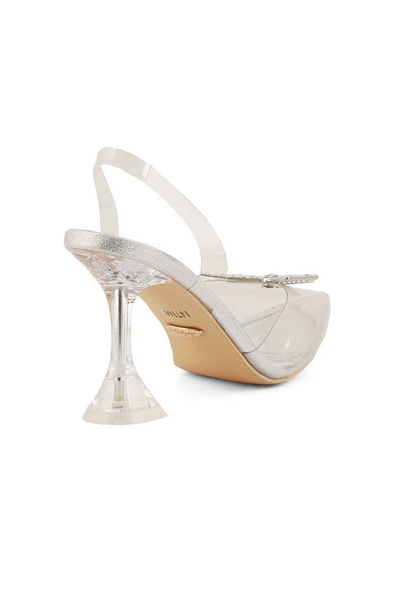 Party Wear Sling Back I47160-Silver