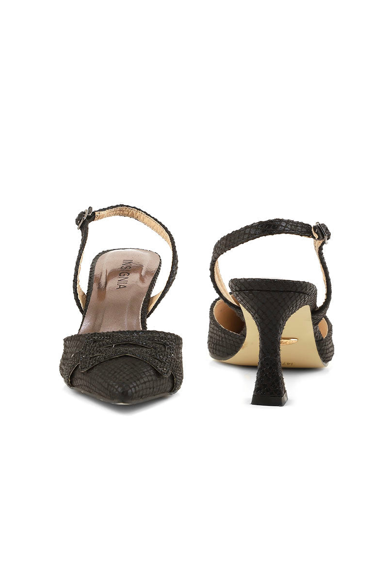 Party Wear Sling Back I47180-Black