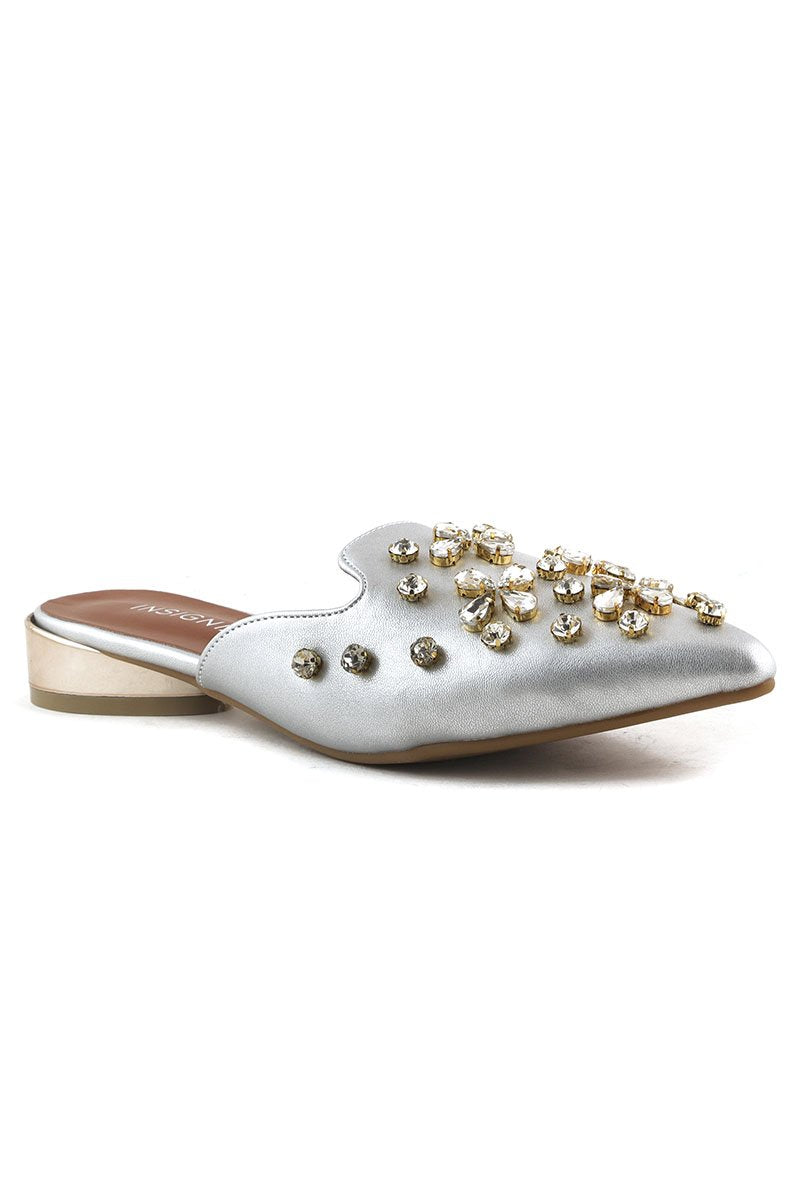 Party Wear Sling Back I47194-Silver