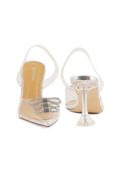 Party Wear Sling Back I47200-Silver