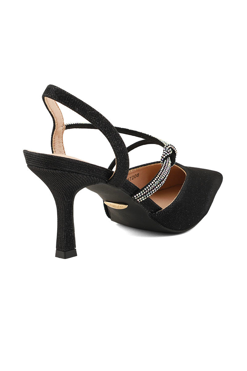 Party Wear Sling Back I47208-Black