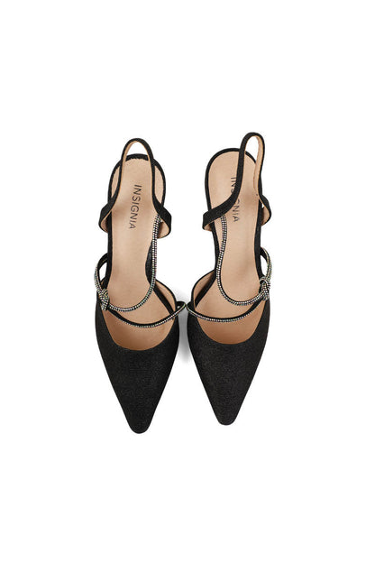 Party Wear Sling Back I47208-Black