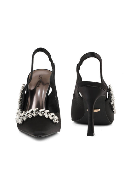 Party Wear Sling Back I47215-Black