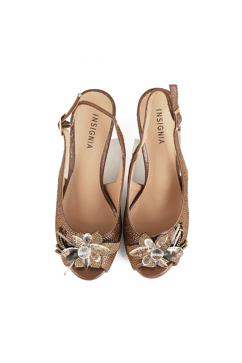 Party Wear Sling Back I47216-Brown