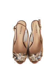 Party Wear Sling Back I47216-Brown
