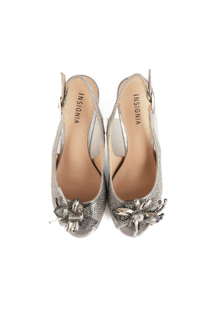 Party Wear Sling Back I47216-Grey