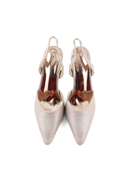 Party Wear Sling Back I47218-Golden