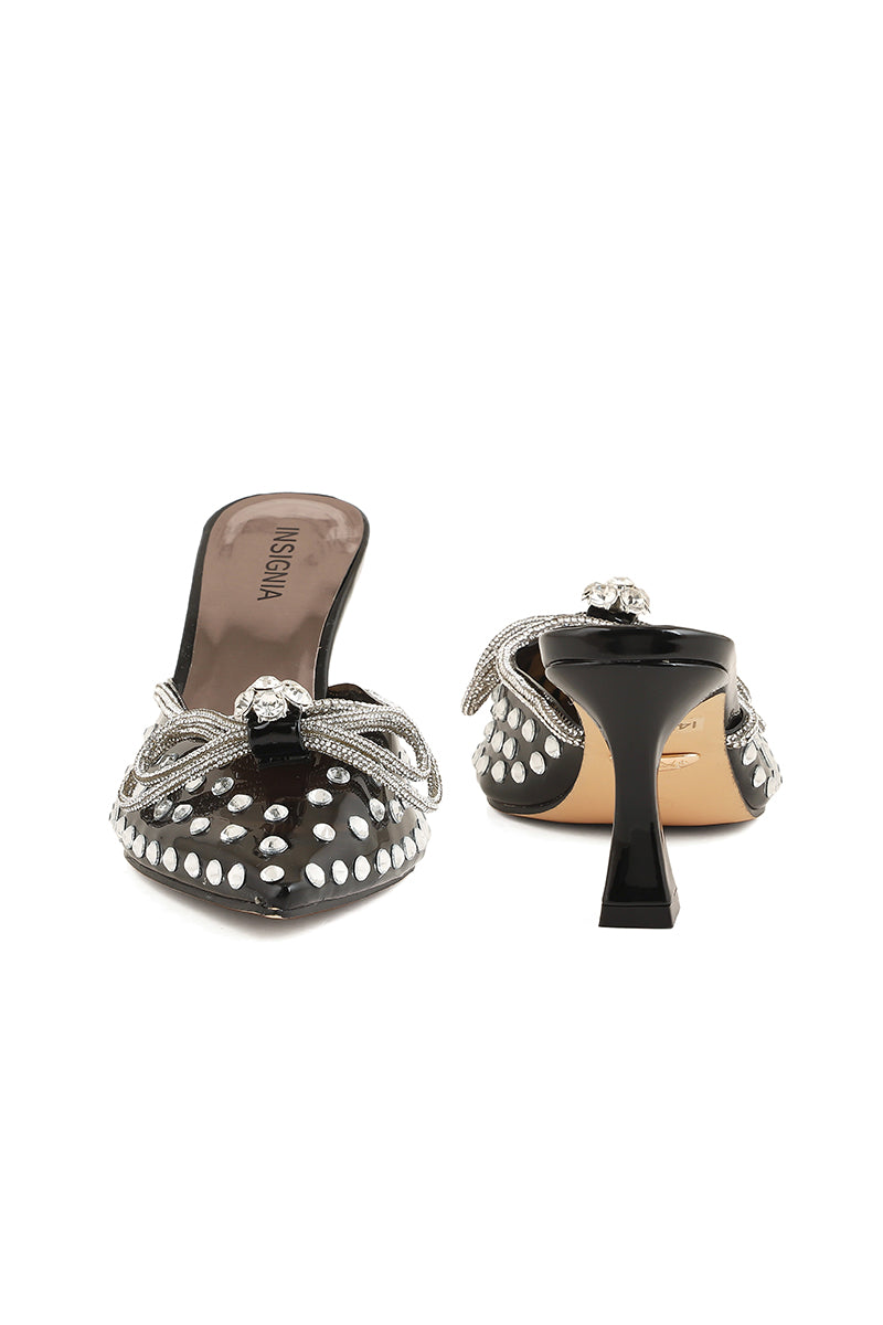 Party Wear Sling Back I47220-Black