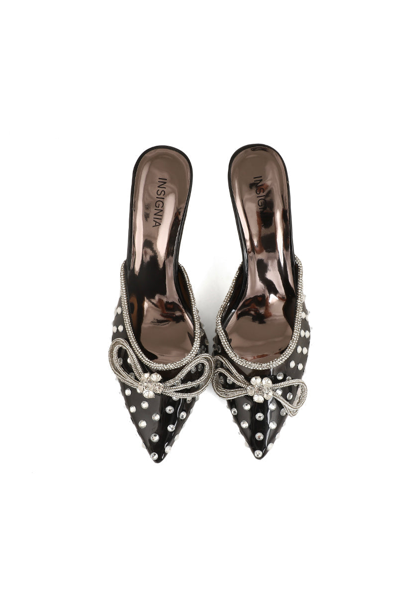 Party Wear Sling Back I47220-Black