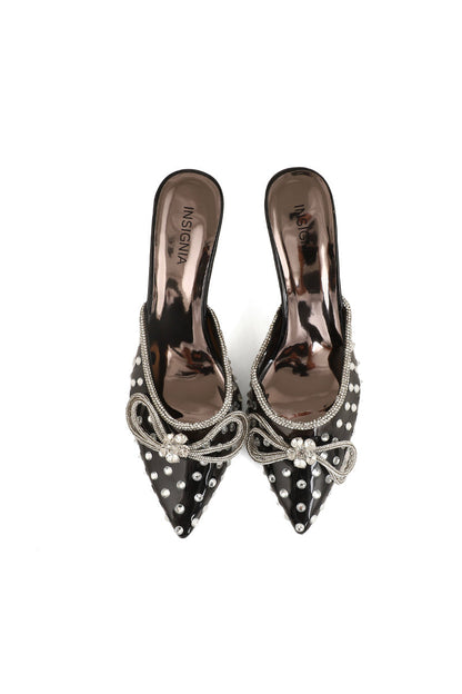 Party Wear Sling Back I47220-Black
