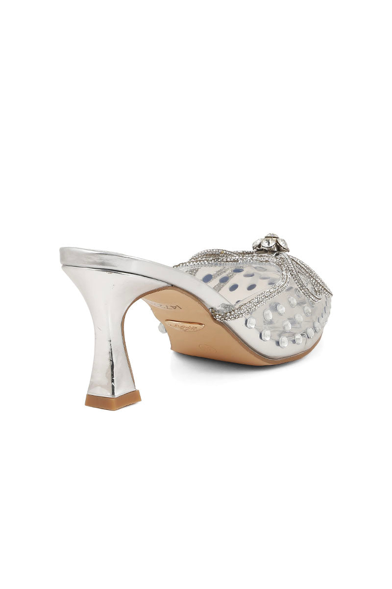 Party Wear Sling Back I47220-Silver