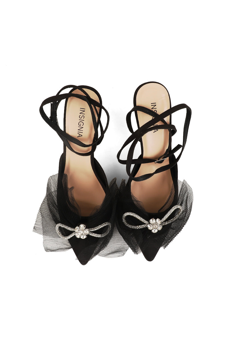 Party Wear Sling Back I47221-Black