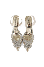 Party Wear Sling Back I47222-Golden