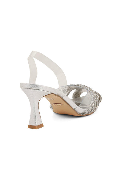Party Wear Sling Back I47222-Silver