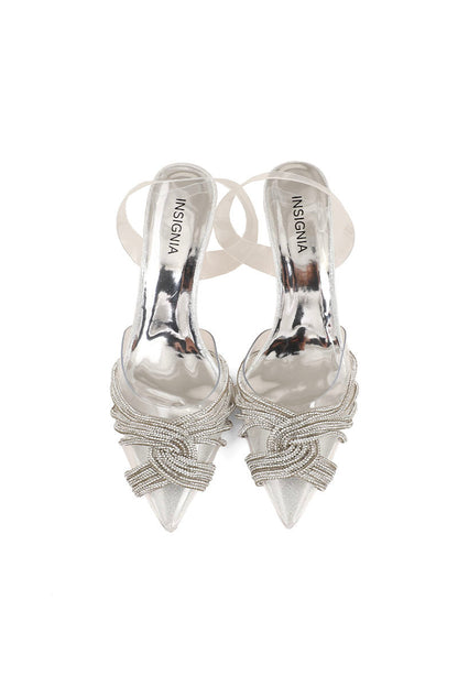 Party Wear Sling Back I47222-Silver