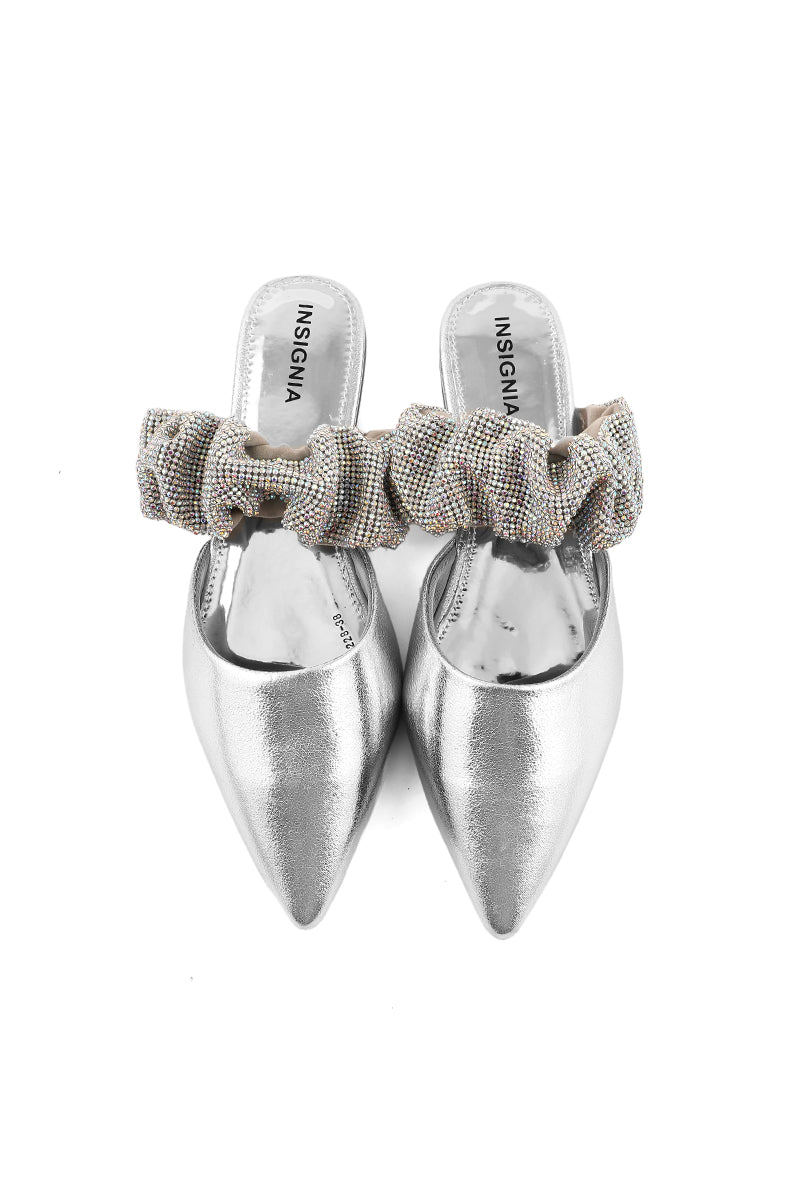 Party Wear Sling Back I47228-Silver