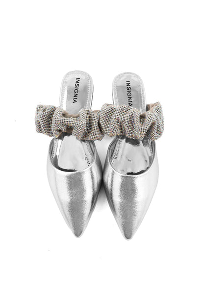 Party Wear Sling Back I47228-Silver