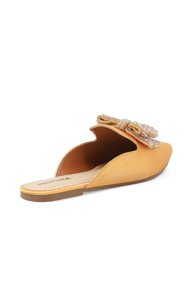 Party Wear Sling Back I47234-Yellow