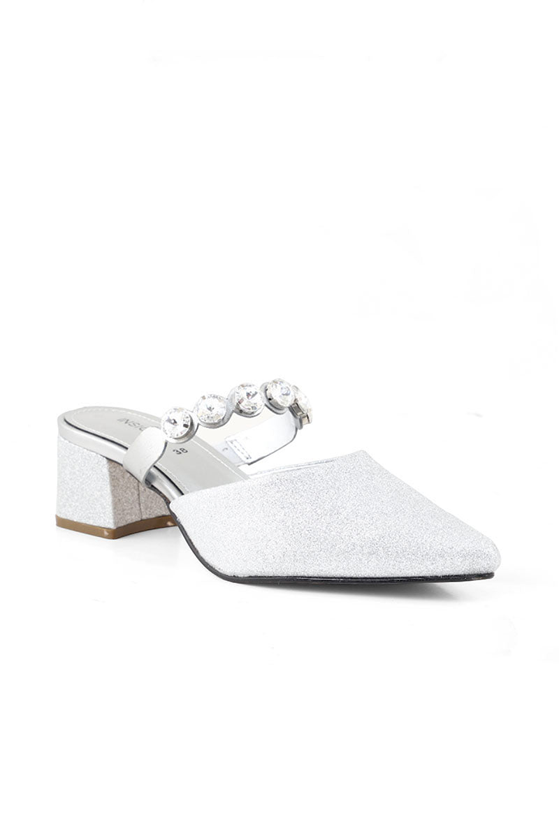 Party Wear Sling Back I47242-Silver