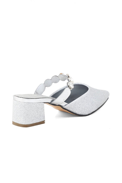 Party Wear Sling Back I47242-Silver