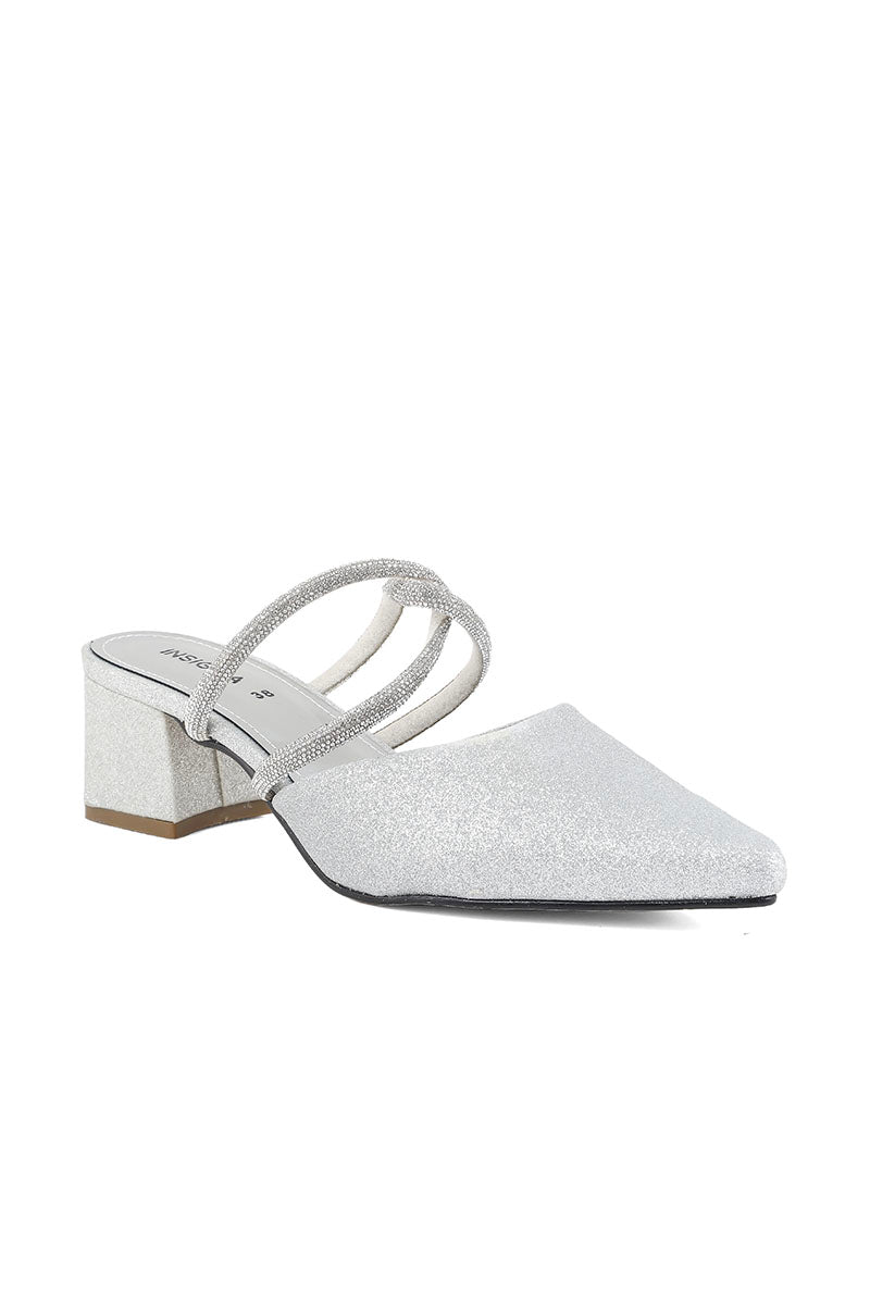 Party Wear Sling Back I47243-Silver
