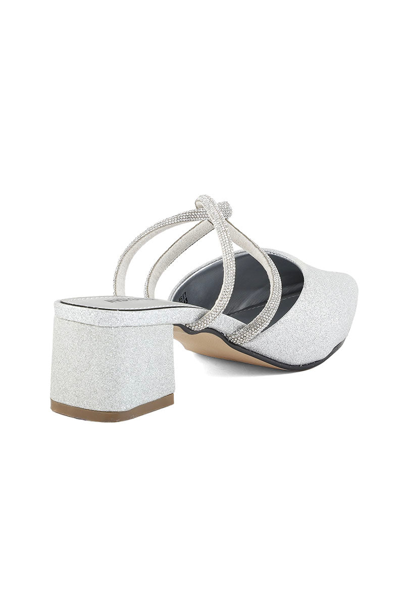 Party Wear Sling Back I47243-Silver