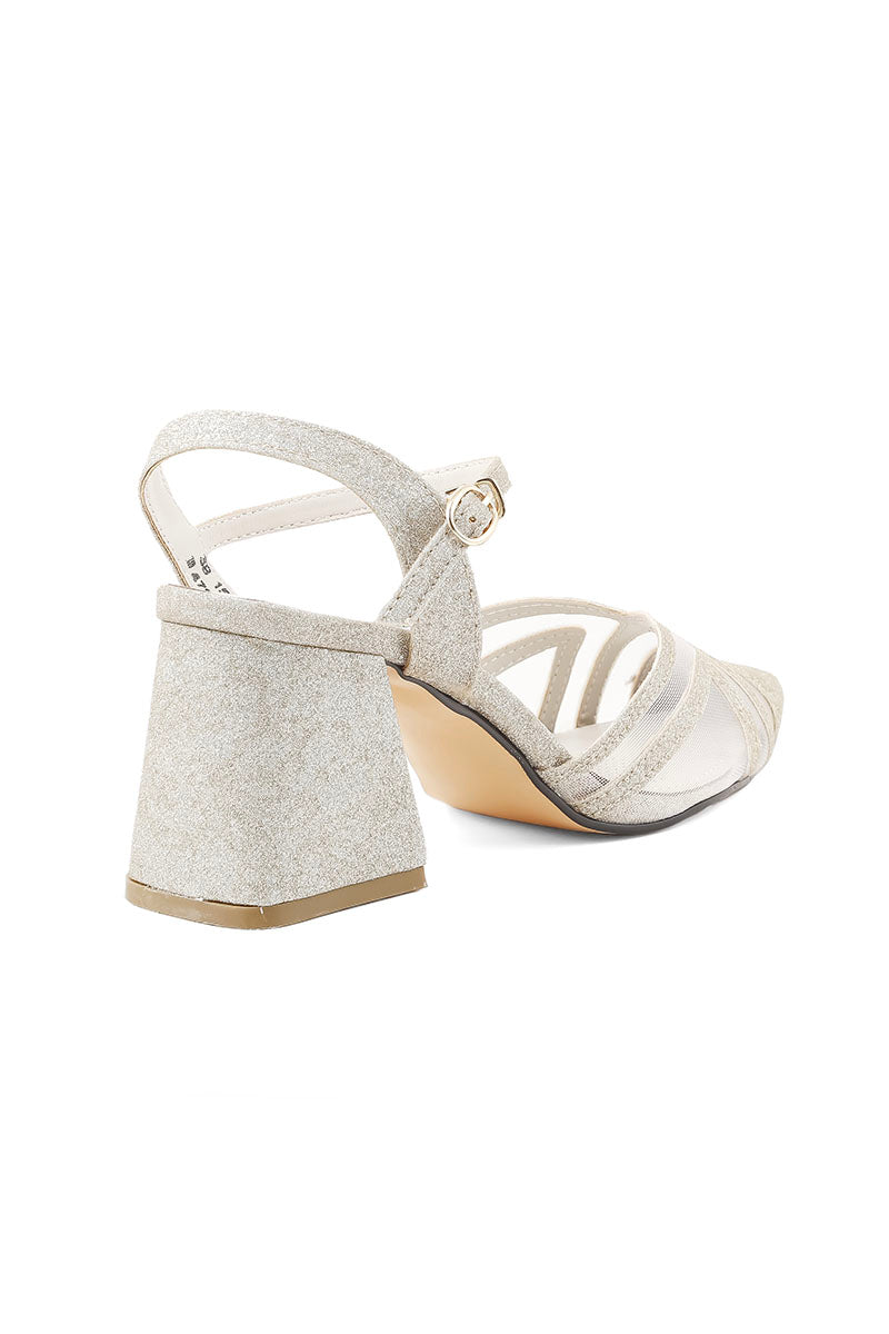 Party Wear Sling Back I47245-Golden