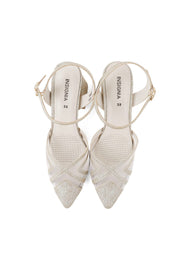 Party Wear Sling Back I47245-Golden