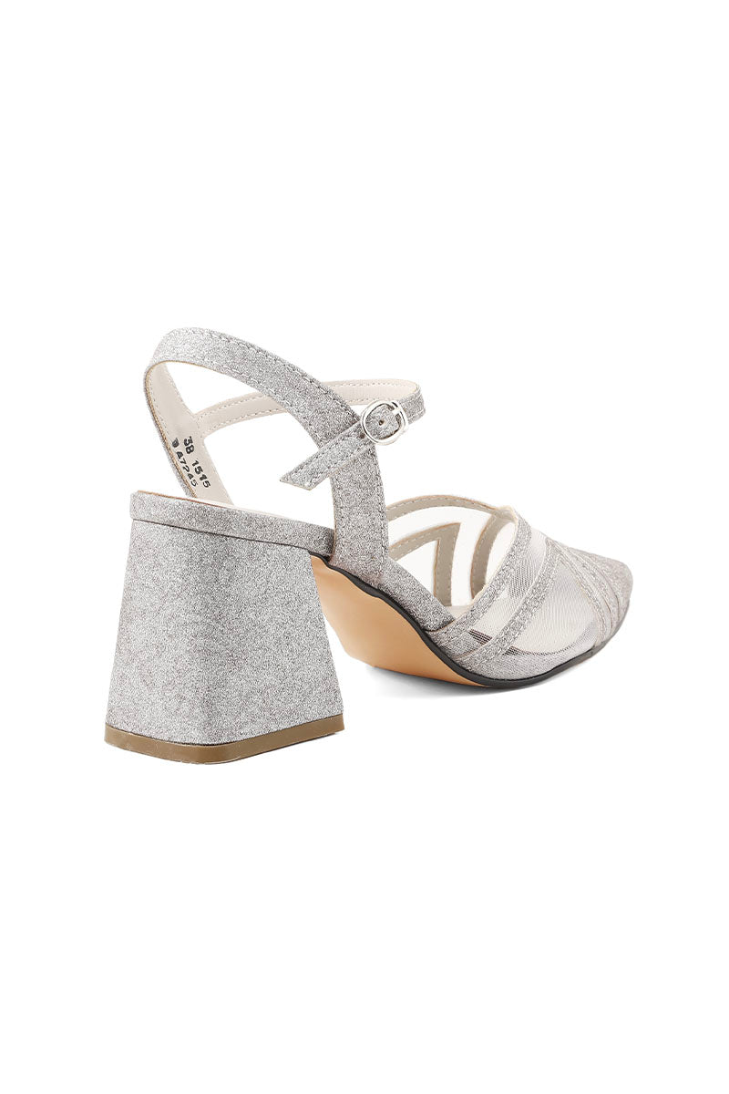 Party Wear Sling Back I47245-Silver