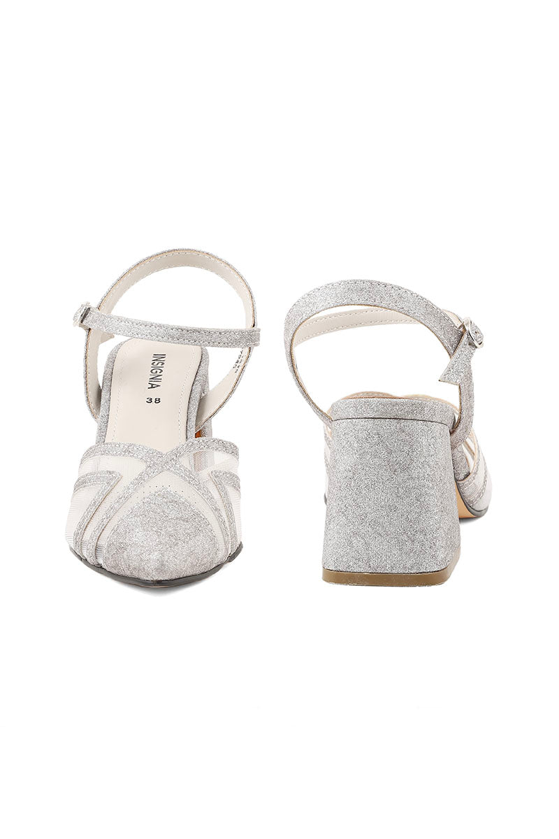 Party Wear Sling Back I47245-Silver