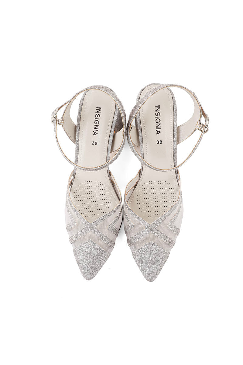 Party Wear Sling Back I47245-Silver