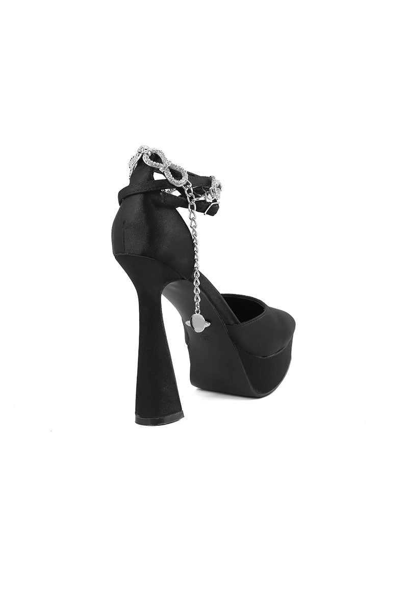 Party Wear Sling Back I47262-Black