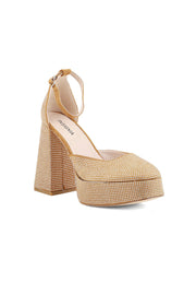 Party Wear Sling Back I47263-Brown