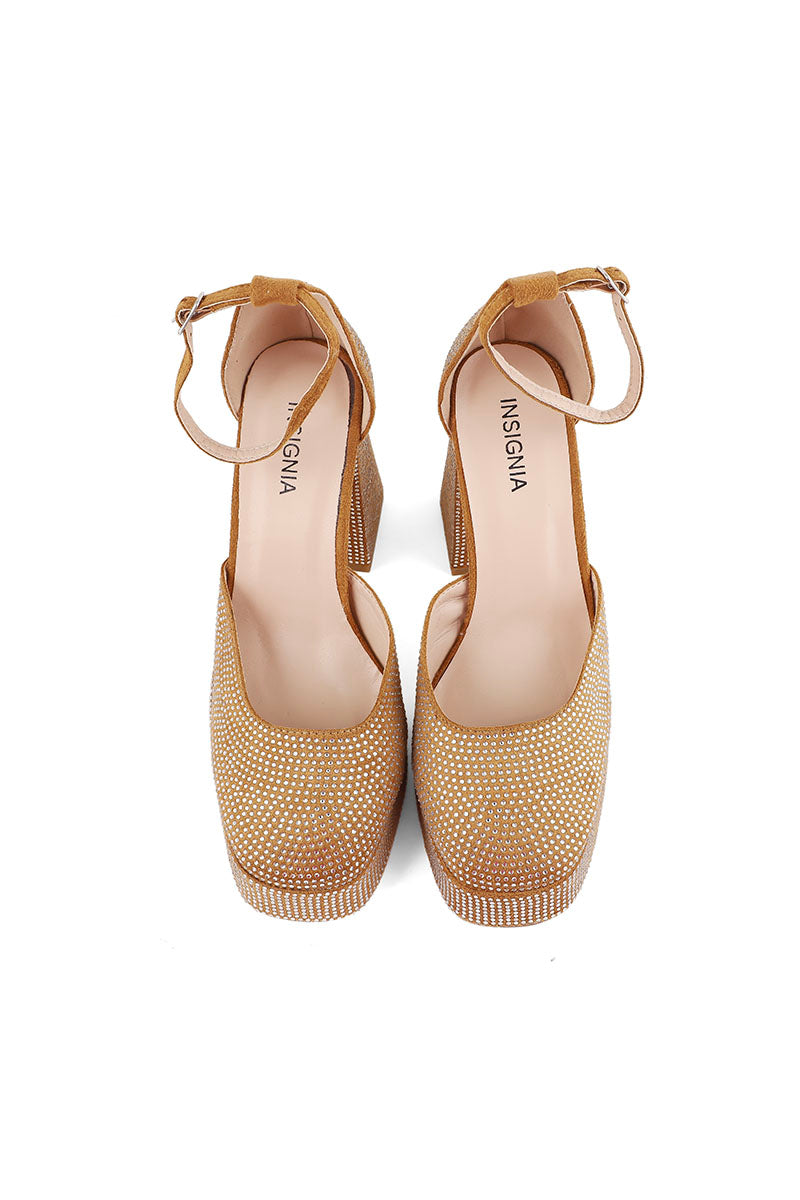 Party Wear Sling Back I47263-Brown