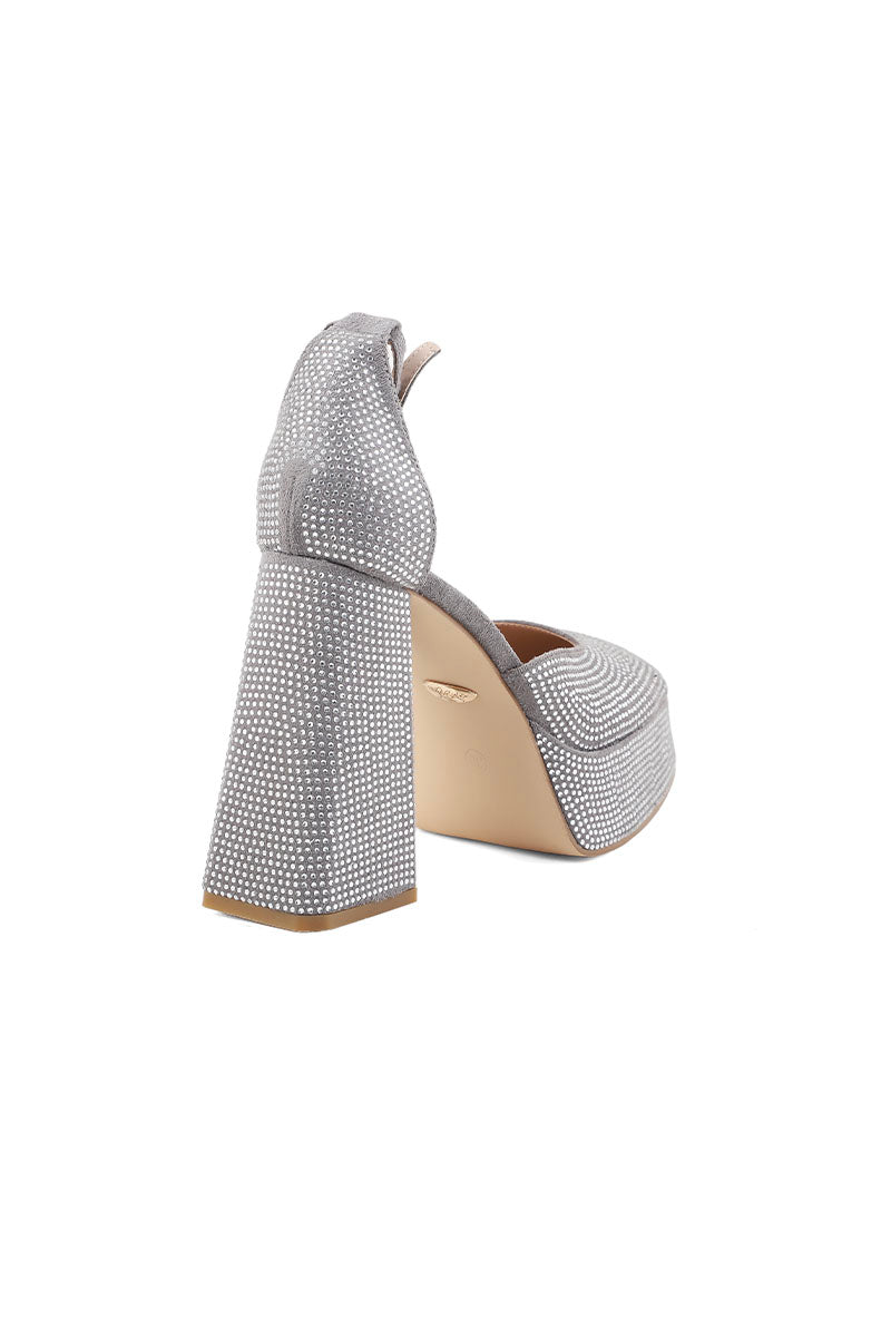 Party Wear Sling Back I47263-Grey