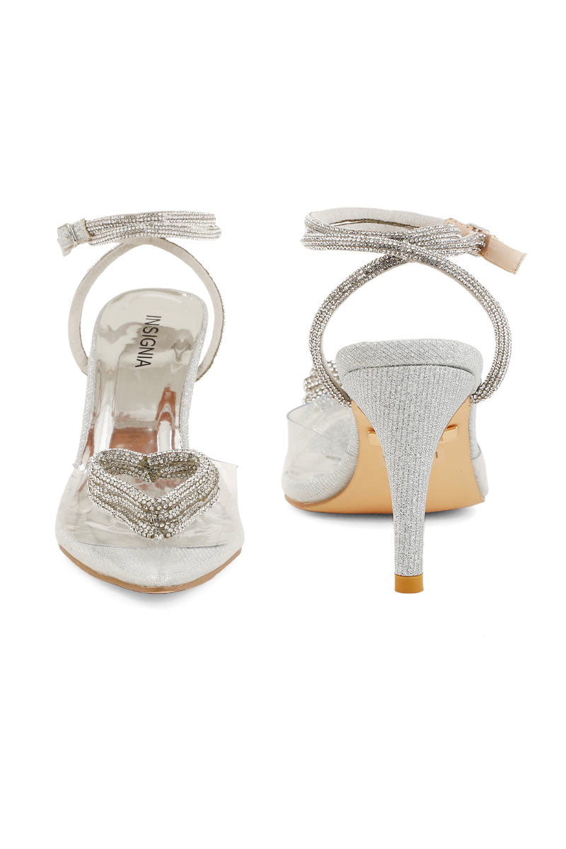 Party Wear Sling Back I47266-Silver