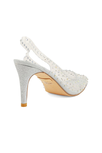 Party Wear Sling Back I47267-Silver