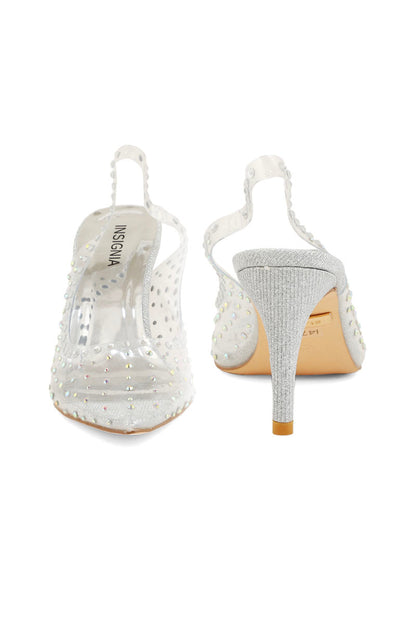 Party Wear Sling Back I47267-Silver