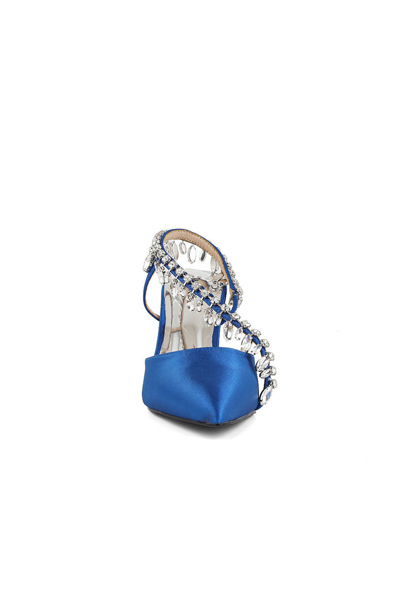 Party Wear Sling Back I47270-Navy