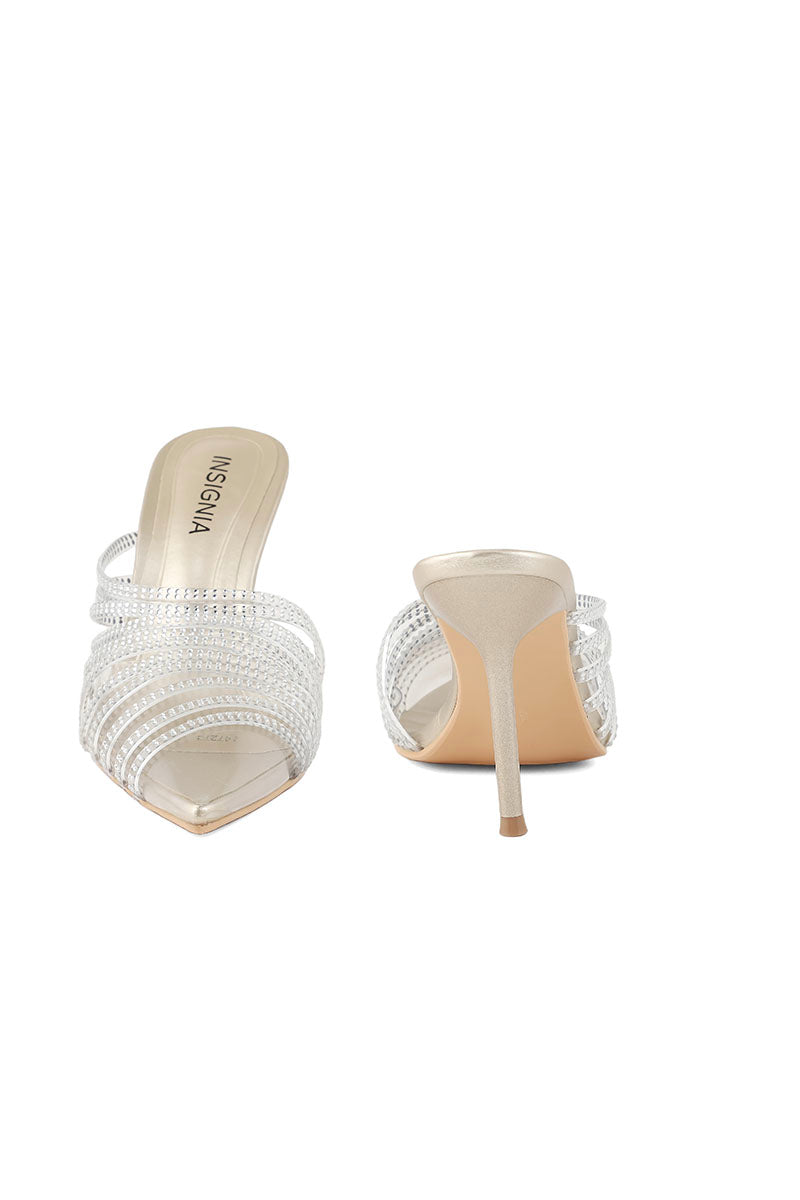 Party Wear Sling Back I47273-Golden